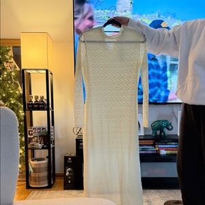 Sadie & Sage Cream Long Sleeve Dress